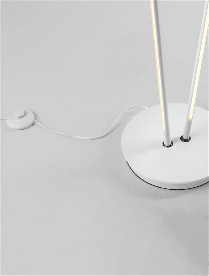 Lampa de podea LED design modern INTEC, alb