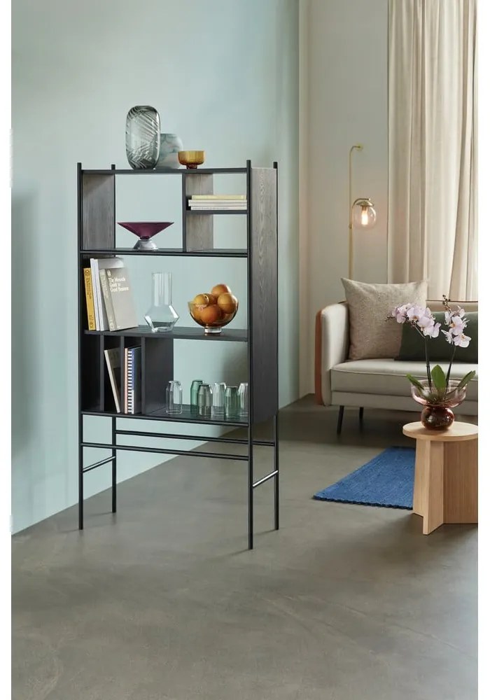 Scaun în culoare naturală cu aspect de lemn de stejar Split – Hübsch