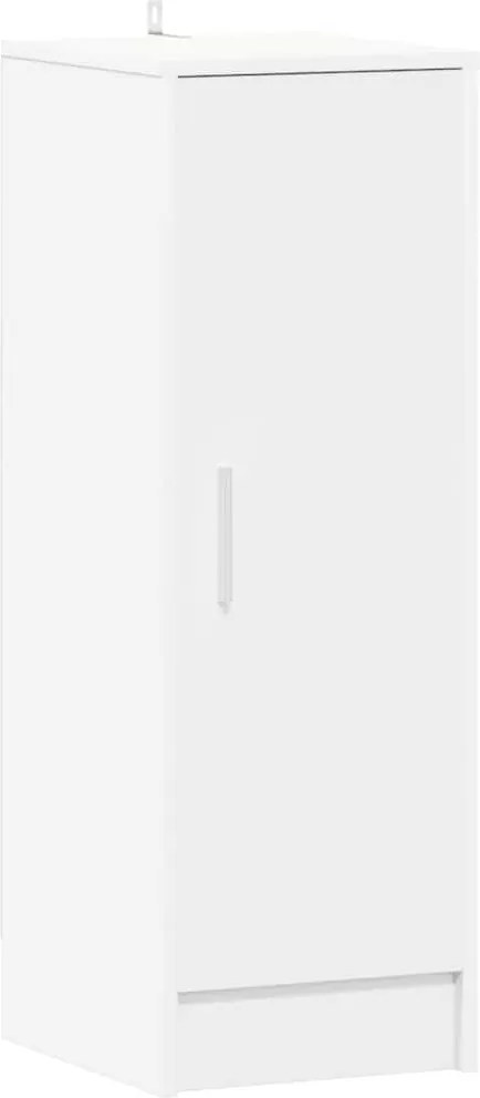 vidaXL Pantofar, alb, 32x35x92 cm, lemn prelucrat