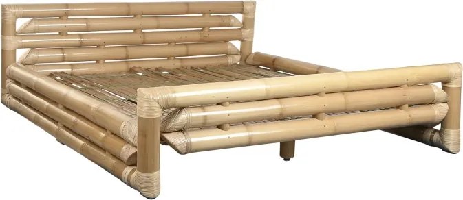 Pat din bambus și rattan, 180x200 cm, „Bali”