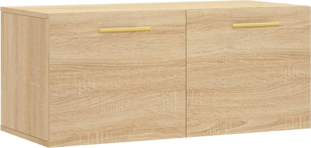 vidaXL Dulap de perete, stejar sonoma, 80x36,5x35 cm, lemn compozit