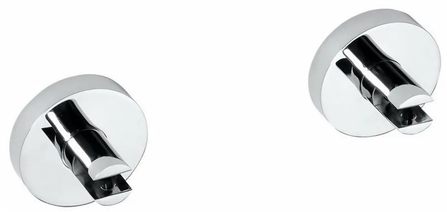 SAPHO XR009 X-Round suporturi pentru rafturi dinsticlă 8 mm, argintiu