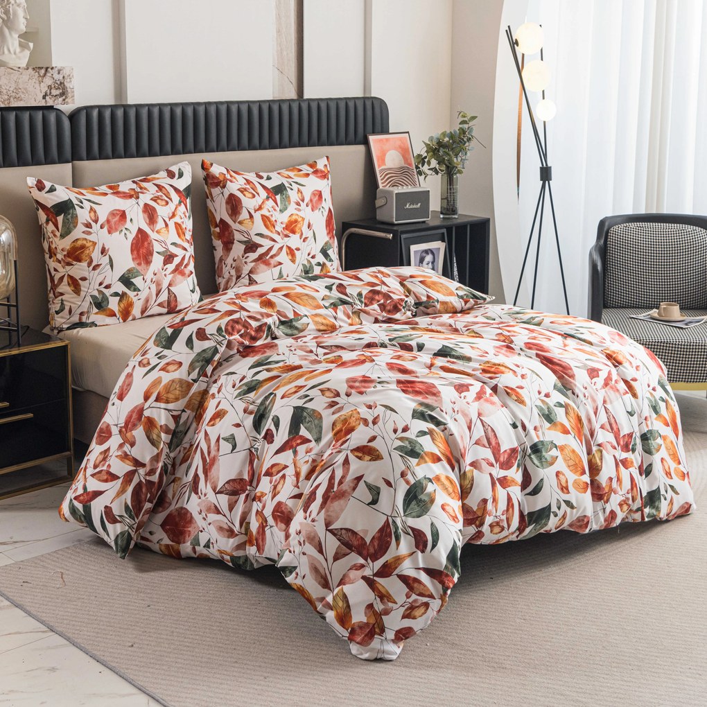 Lenjerie de pat din microfibra AUTUMN LEAVES colorata Dimensiune lenjerie de pat: 70 x 90 cm | 140 x 220 cm