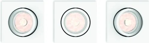 Philips 50193/31/PN - Set 3x spoturi LED RGBW încastrate, dimmabile, 1x GU10/4,8W/230V, alb + telecomandă