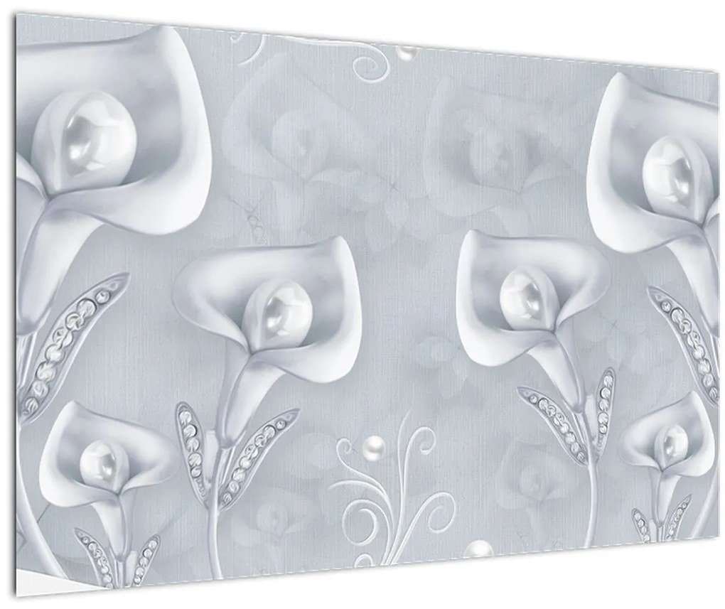 Tablou - Flori de perle (90x60 cm)