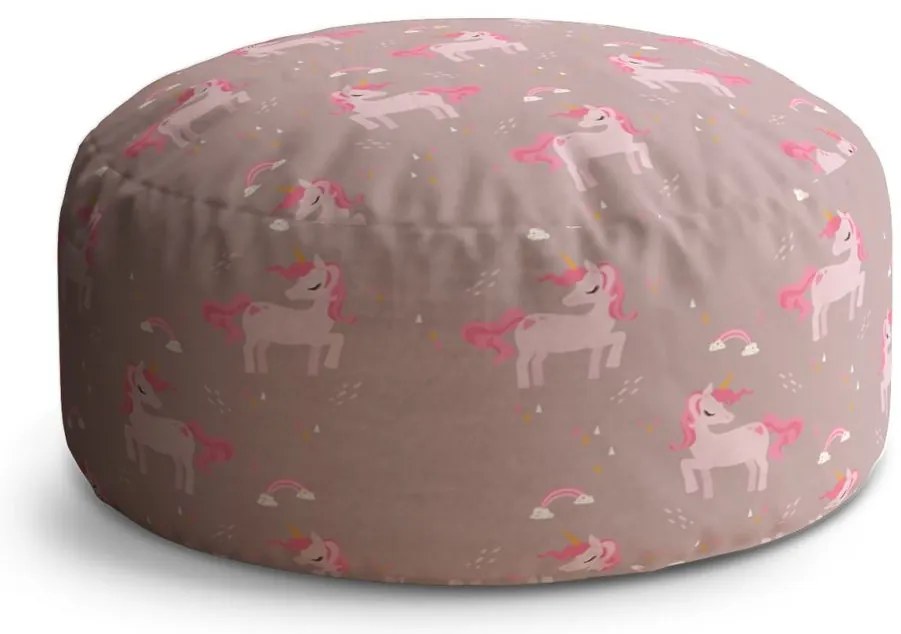 Taburet Circle pony, bej