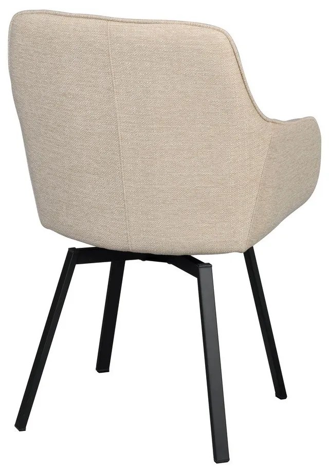 Set de scaune de sufragerie bej 2 buc. tapițat Alison – Rowico