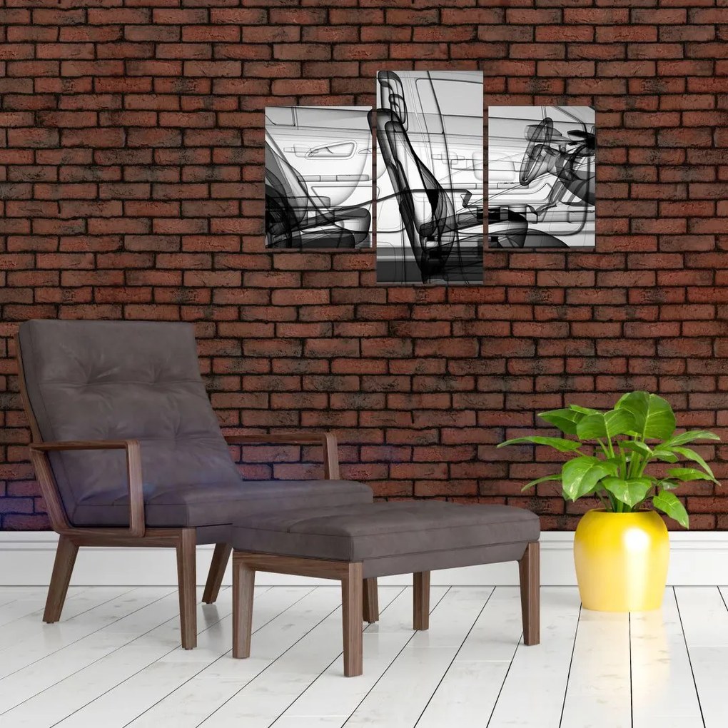 Tablou - 3D model mașina (90x60 cm)