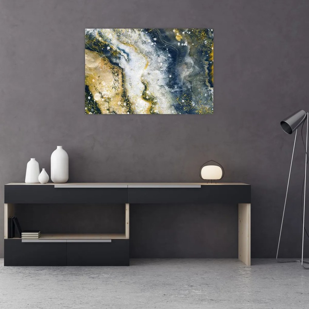 Tablou - Abstract auriu (90x60 cm)