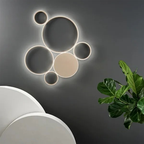 Ondaluce - Lampă de tavan LED dimabilă POIS LED/68W/230V aurie