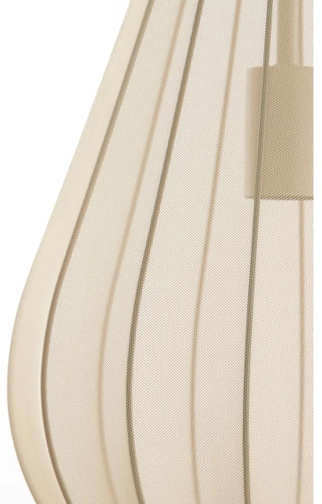 Lustră bej cu abajur din sticlă Itela – Light &amp; Living