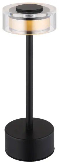Lampă LED dimabilă de masă Globo 21026S SHIRA LED/2,5W/3,7V 2700/4000/6500K negru