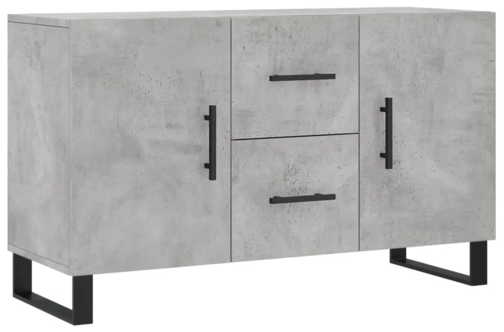 vidaXL Dulap, gri beton, 100x36x60 cm, lemn compozit