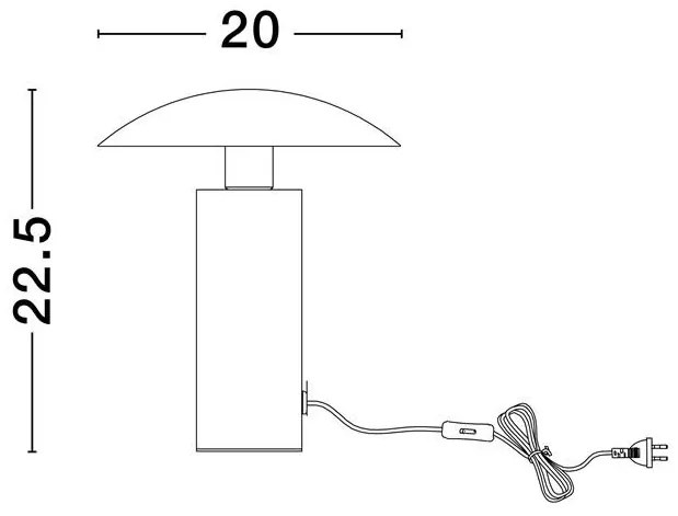 Veioza/Lampa LED de masa decorativa KARPOS alama aurie