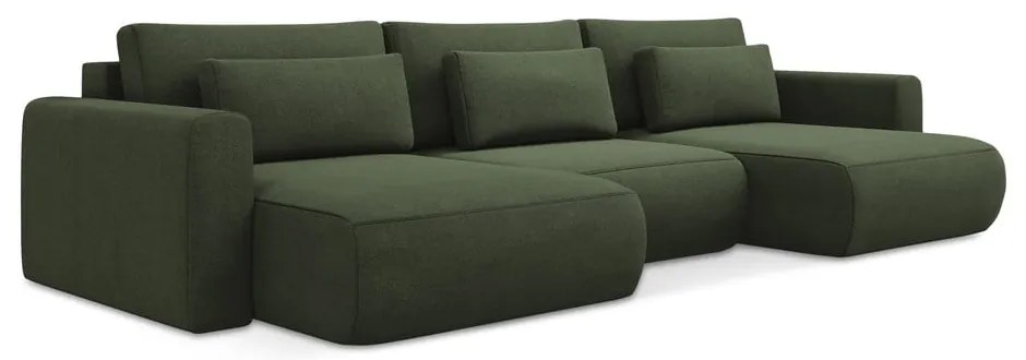 Colțar kaki extensibil/cu spațiu de depozitare (în formă de "U") Kapua – Makamii