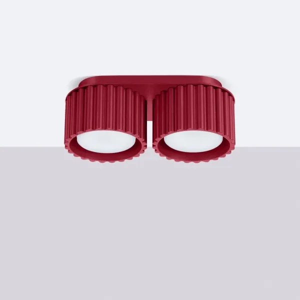 Sollux SL.1823 - Spot AURA 2xGX53/10W/230V, roșu