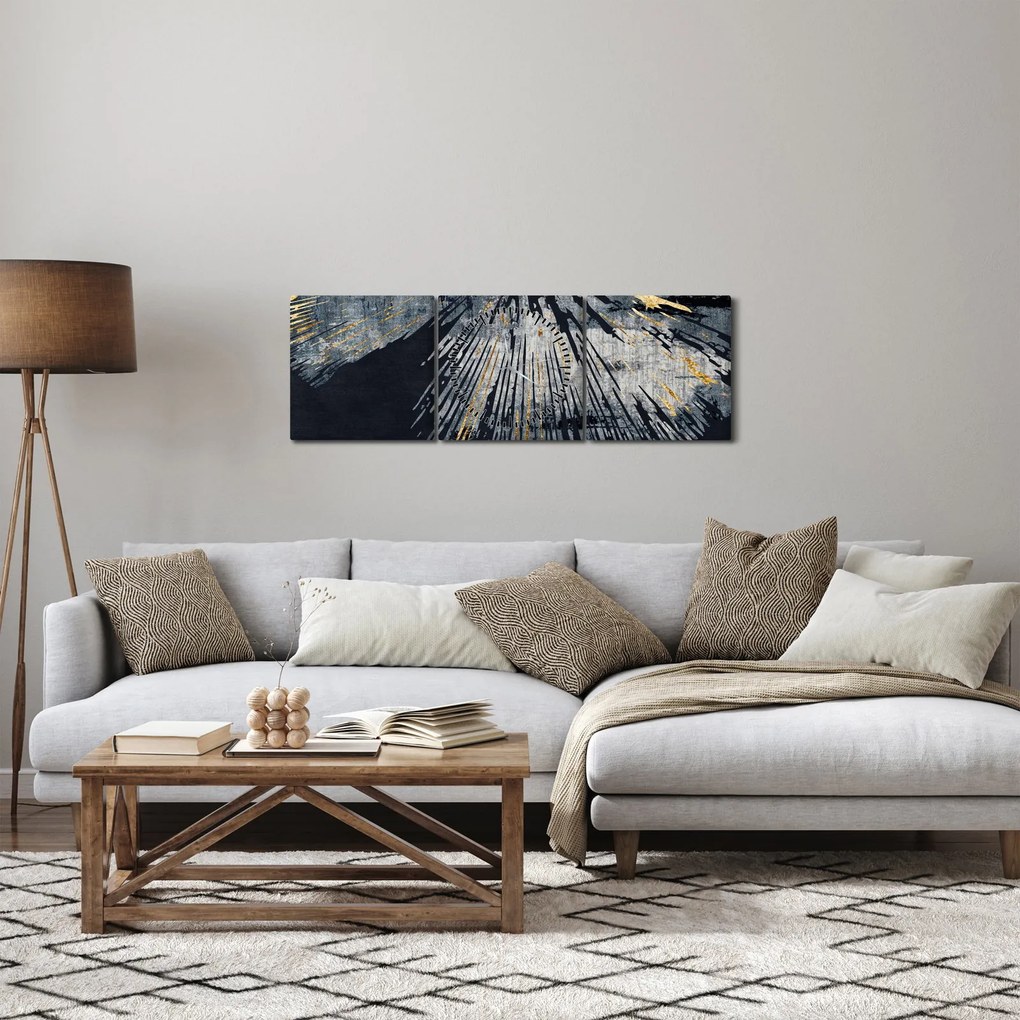Tablou - Abstract (cu ceas) (90x30 cm)