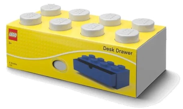 Cutie de birou cu sertar LEGO® Brick, 31,6 x 11,3 cm, gri