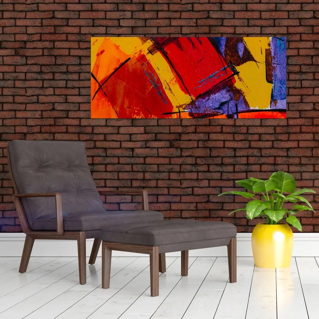 Tablou cu abstracție (120x50 cm)