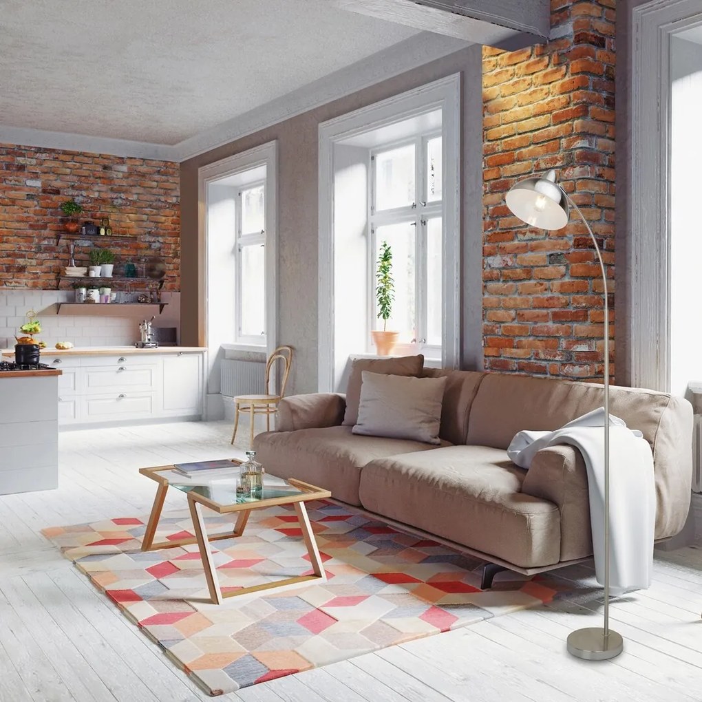 Lampadar / Lampa de podea stil minimalist modern Daron crom