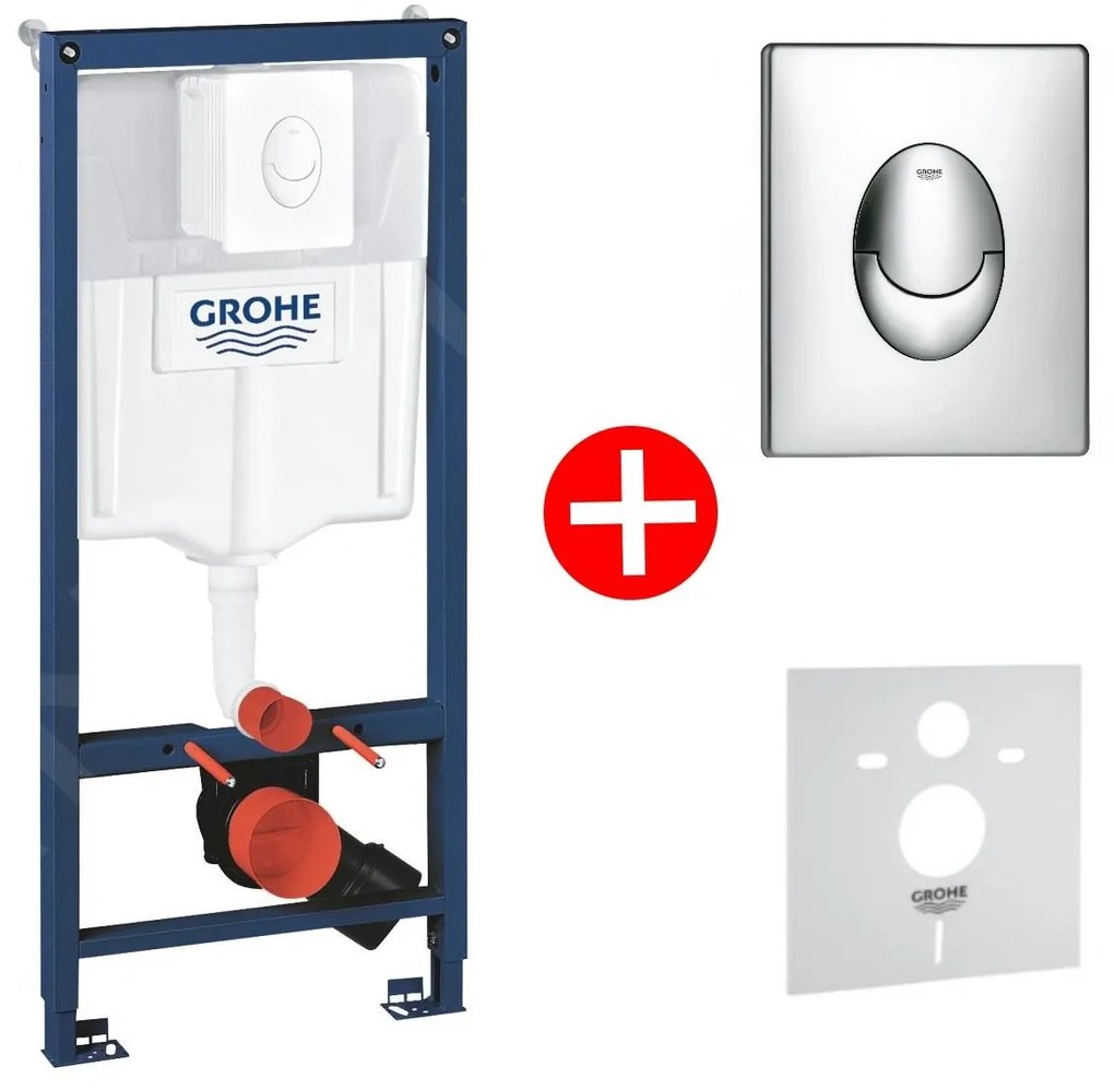 Grohe Rapid SL 4 in 1 Set rezervor incastrat GD2 si clapeta de actionare rotunda