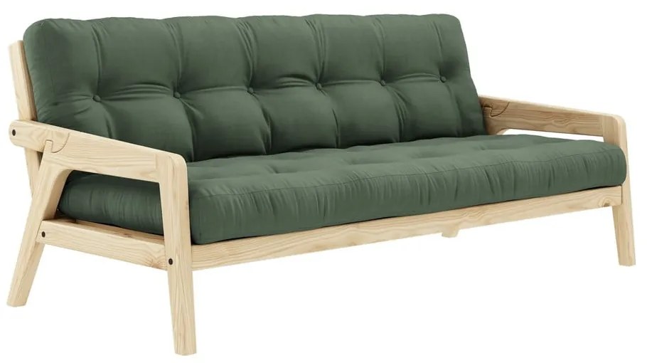 Canapea extensibilă verde 204 cm Grab - Karup Design