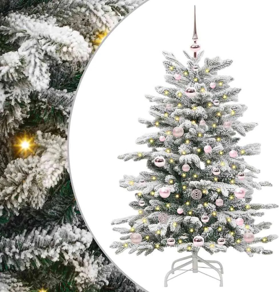 vidaXL Brad de Crăciun artificial cu ramuri articulare Alb 120 cm