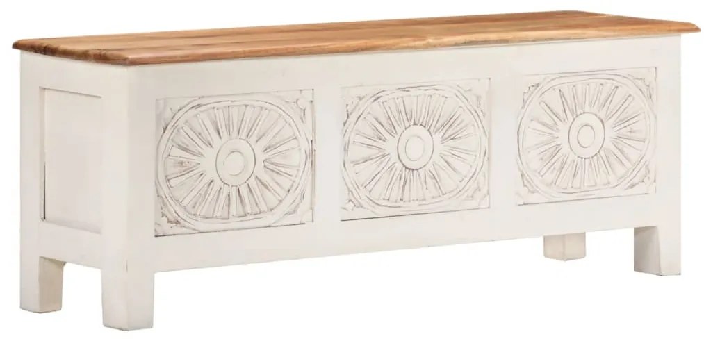328309 vidaXL Ladă de depozitare, 110x30x40 cm, lemn masiv de acacia