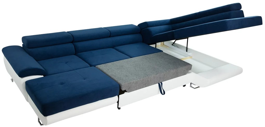 Colțar în formă de U Alphard Bis (D) (piele ecologică soft 017 + lux 06 + piele ecologică soft 017). 1051160