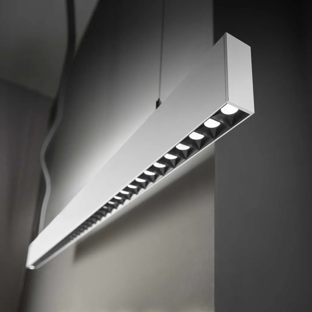 Lustra liniara cu lumina directa si indirecta STEEL Accent White 4000K