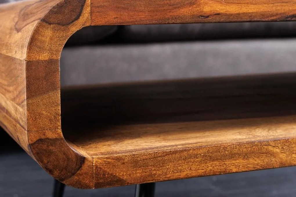 Masuta design industrial vintage Alpha 90cm Sheesham stone