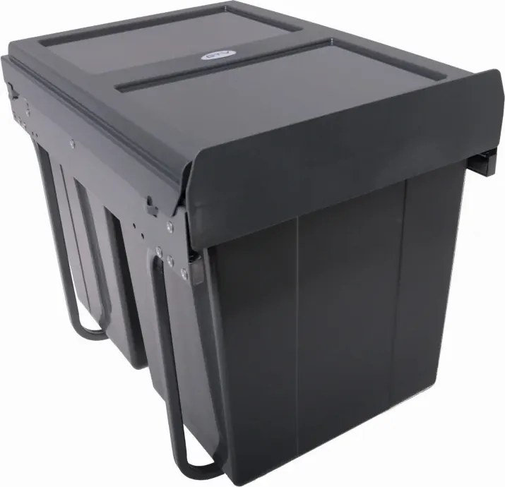 Cos gunoi incorporabil GTV Practi Eco, colectare selectiva, pentru corp de 400 mm, gri antracit, 2 x 10 l + 1 x 20 l Gri antracit, Plastic, L:364 mm;