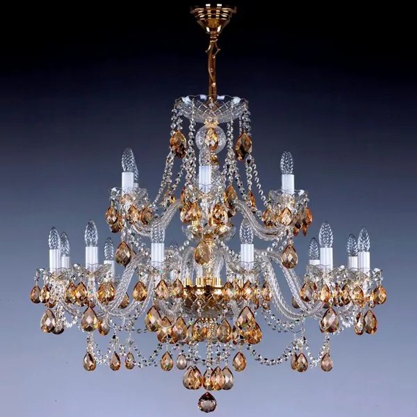 Candelabru cristal Bohemia 18 brate, diam. 95cm Andrea XVIII 8003 CE