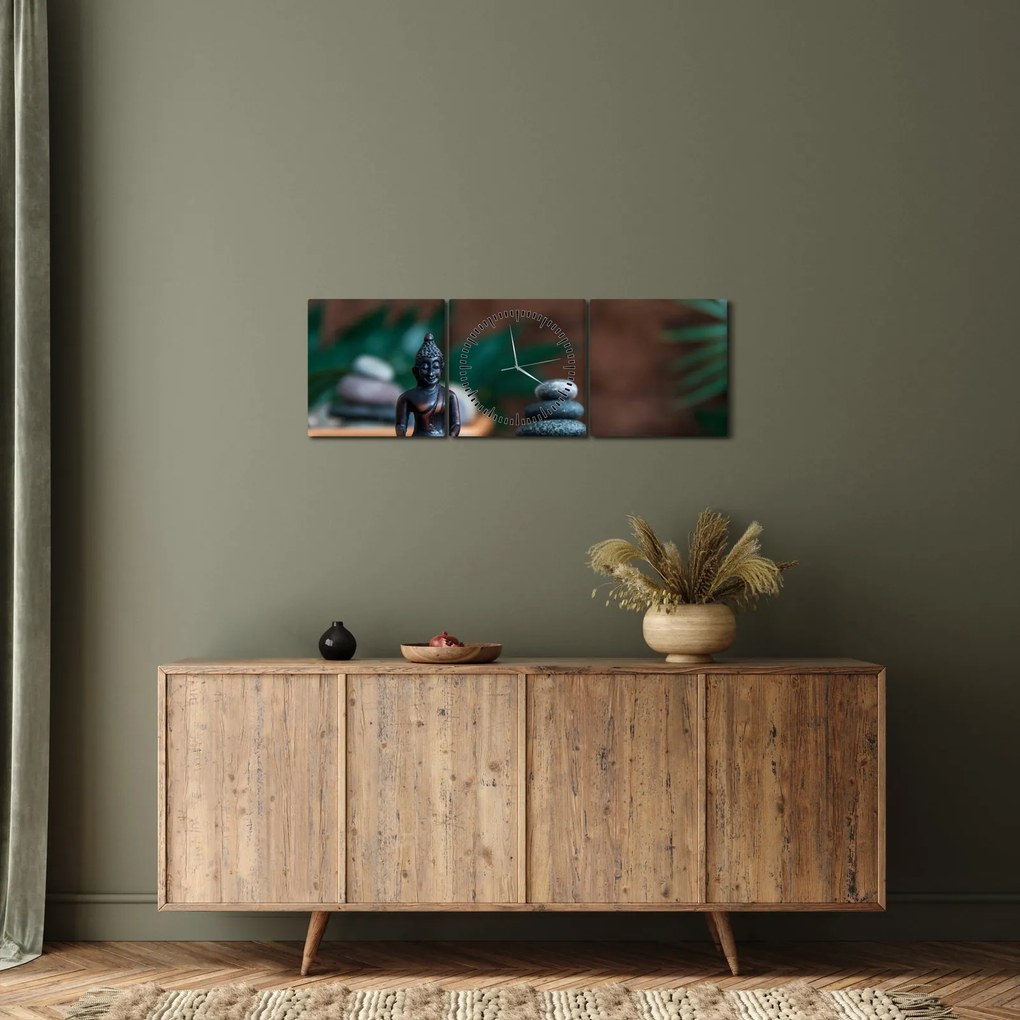 Tablou - Echilibru (cu ceas) (90x30 cm)