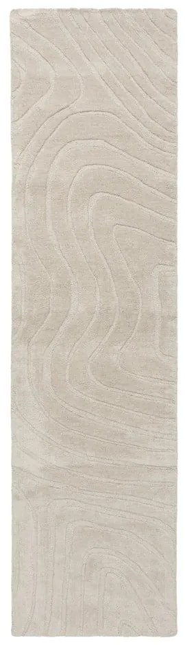 Covor tip traversă crem țesut manual din lână 60x230 cm Mesmerise Natural – Flair Rugs