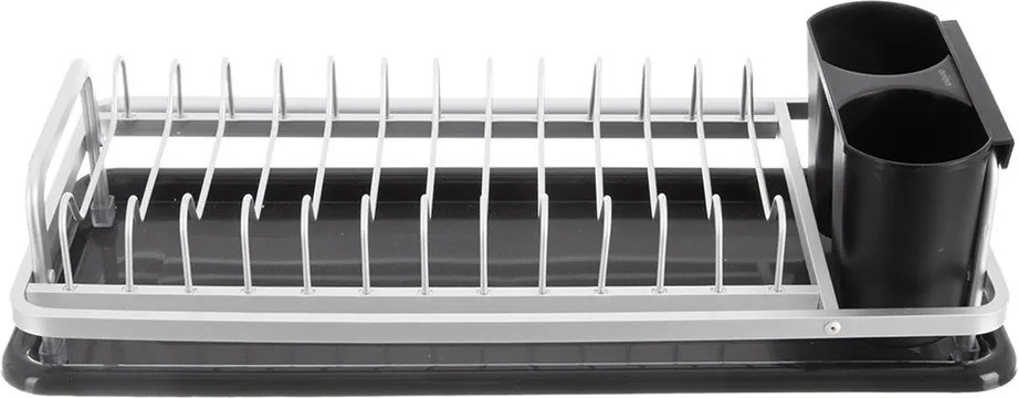 Scurgător de vase alb-negru din metal 41,5x17 cm Deluxe – Orion