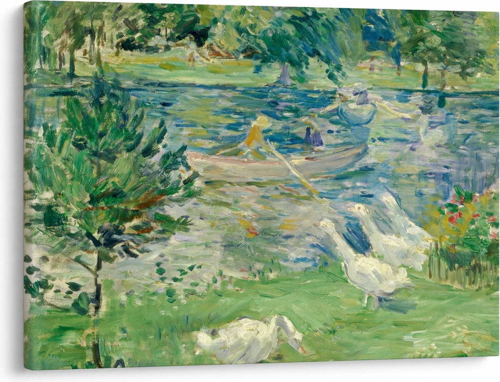 Tablou - Berthe Morisot, Girl in a Boat with Geese, reproducere (70x50 cm)