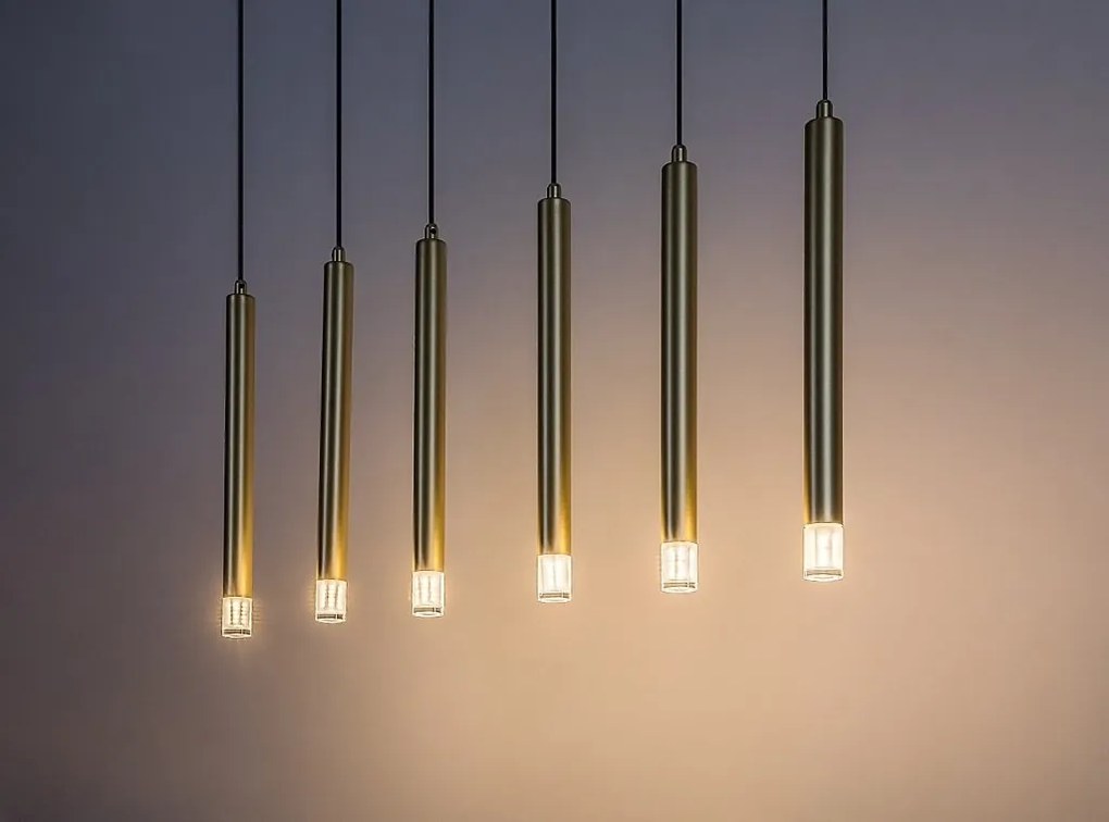 Lustra suspendata stil minimalist Ramira 6L aurie