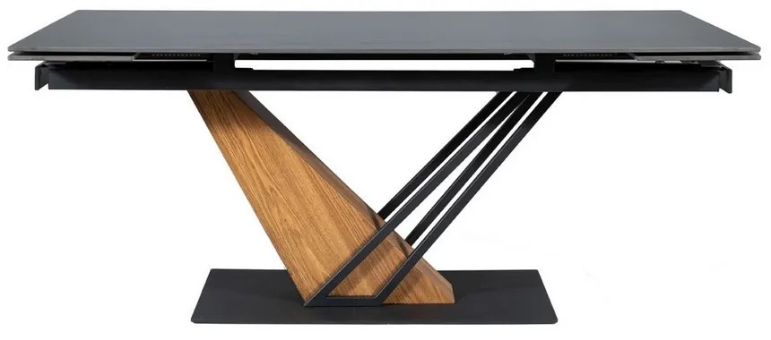Masa de bucaterie Michel, negru / frasin