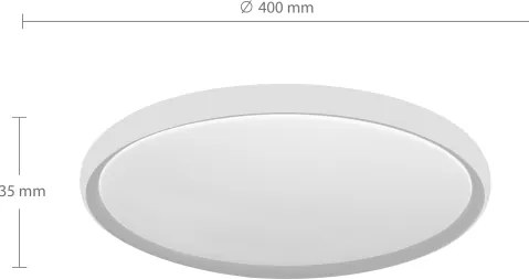 Brilagi - Plafonieră LED CARLOS LED/24W/230V, Ø 40 cm, alb