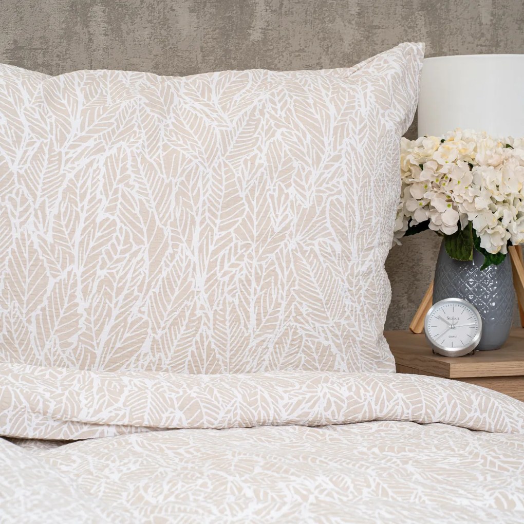 Lenjerie de pat bumbac creponat 4Home Natural, 140 x 220 cm, 70 x 90 cm