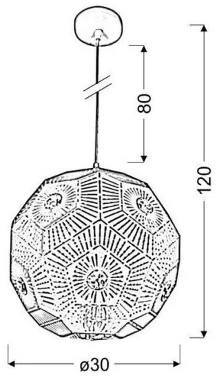Lustră pe cablu EUPHORIA 1xE27/40W/230V alb