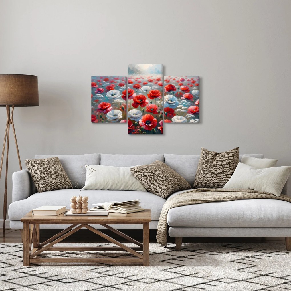 Tablou - Câmp de maci (90x60 cm)