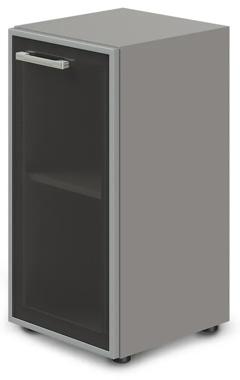 Dulap îngust jos TopOffice Premium, dreapta, 39,9 x 40,4 x 80 cm, gri