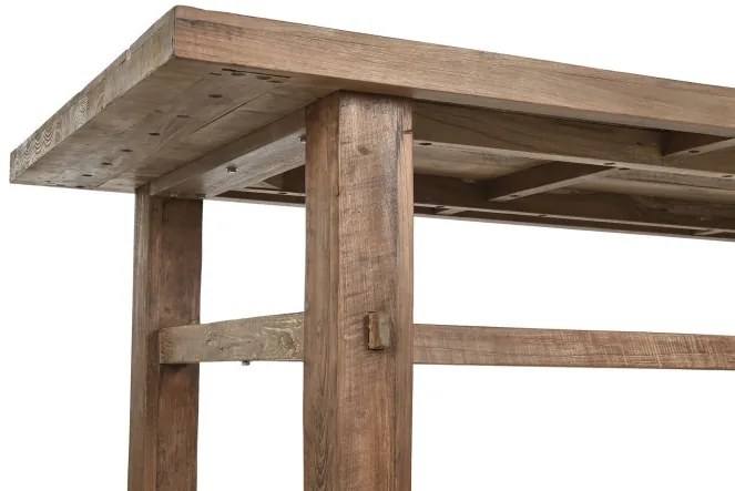 Masa dining, din lemn de tec reciclat, Rusti