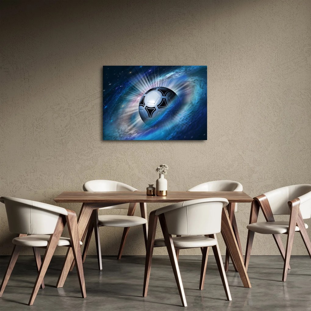 Tablou - Fotbal în spațiu (70x50 cm)