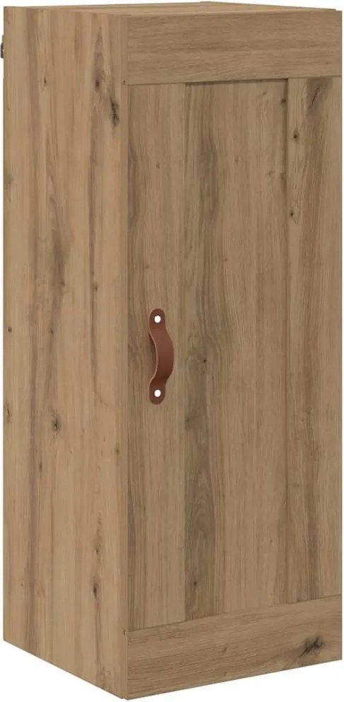 vidaXL Dulap montat pe perete Stejar Artizanal 34,5 x 34 x 90 cm