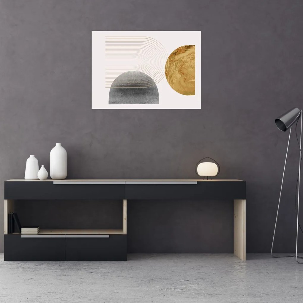 Tablou pe sticlă - Arcuri rustice N⁰2 (70x50 cm)