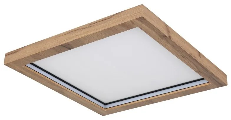 Plafoniera LED RGB cu telecomanda design industrial Branza 40x40cm