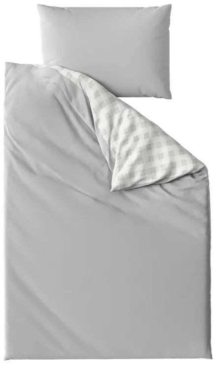 Lenjerie de pat din bumbac Renforce KOSTKA gri Dimensiune lenjerie de pat: 70 x 90 cm | 140 x 200 cm